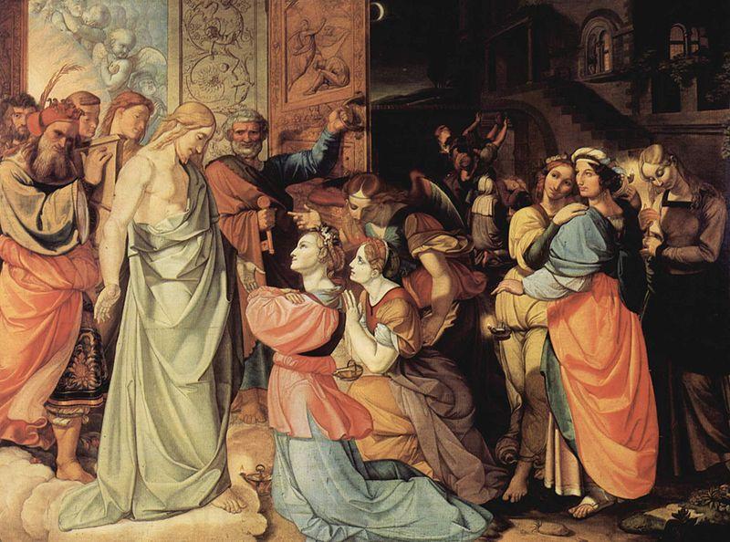 Peter von Cornelius Die klugen und die torichten Jungfrauen France oil painting art